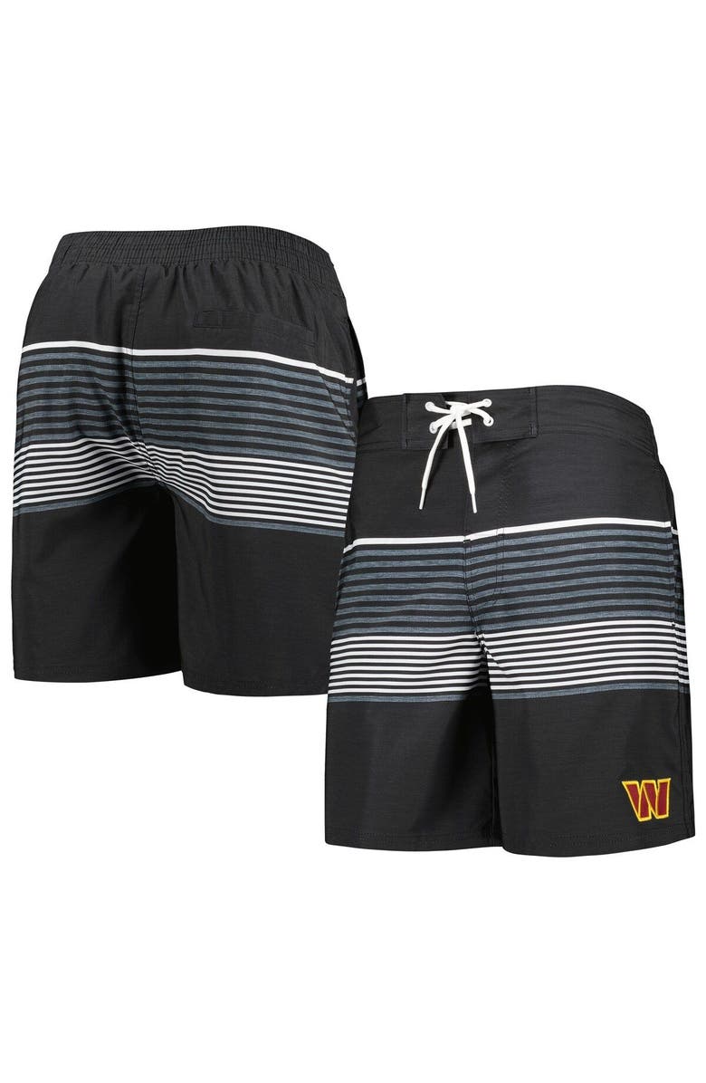 G-III SPORTS BY CARL BANKS Men's G-III Sports by Carl Banks Black Washington Commanders Coastline Volley Swim Shorts, Main, color, 