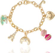 Juicy Couture Paris Travel Charm Bracelet, Macaron, Croissant