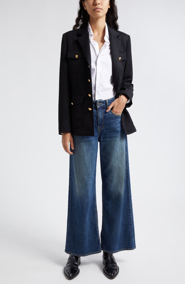 Nili Lotan Marlene High Waist Bootcut Jeans, Alternate, color, Classic Wash