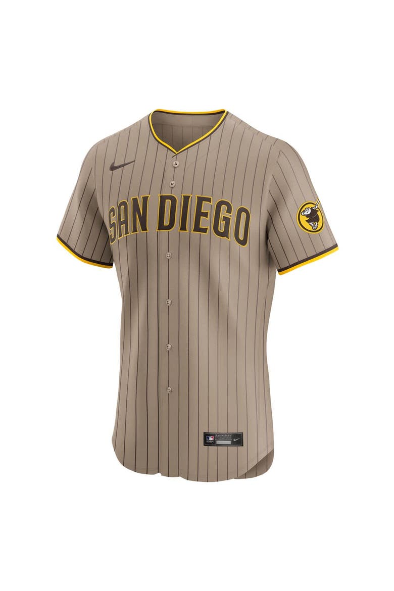 Men's Nike Fernando Tatis Jr. Sand San Diego Padres Alternate Elite Jersey, Alternate, color, Khaki