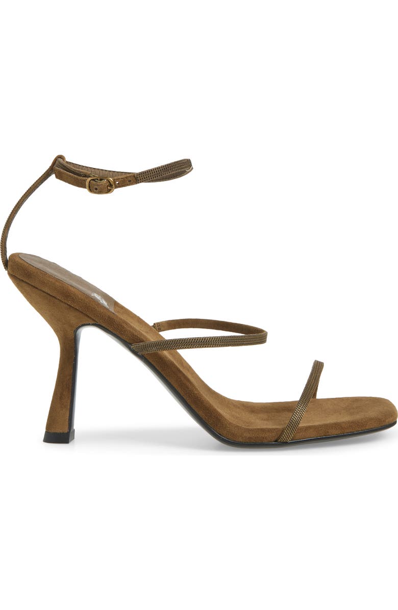 Jeffrey Campbell Monica Ankle Strap Sandal, Alternate, color, Khaki Suede