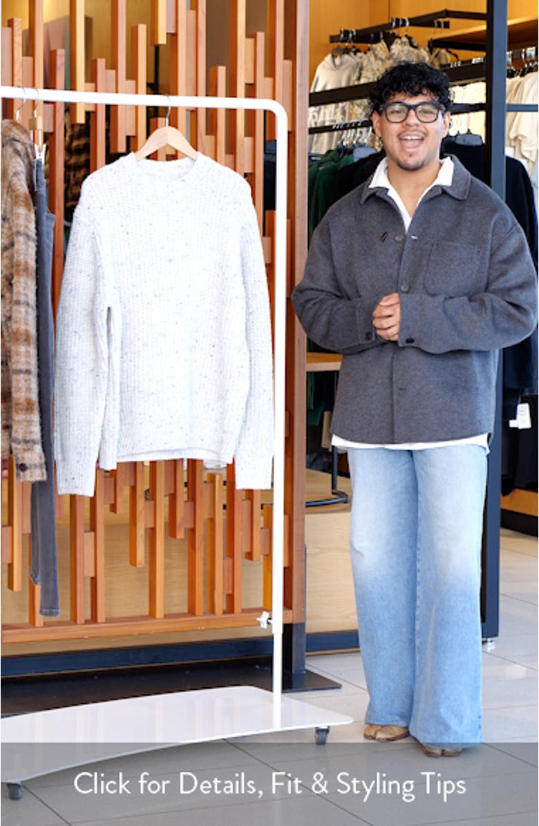 Wilde Chunky Wool Blend Rib Sweater, sales video thumbnail