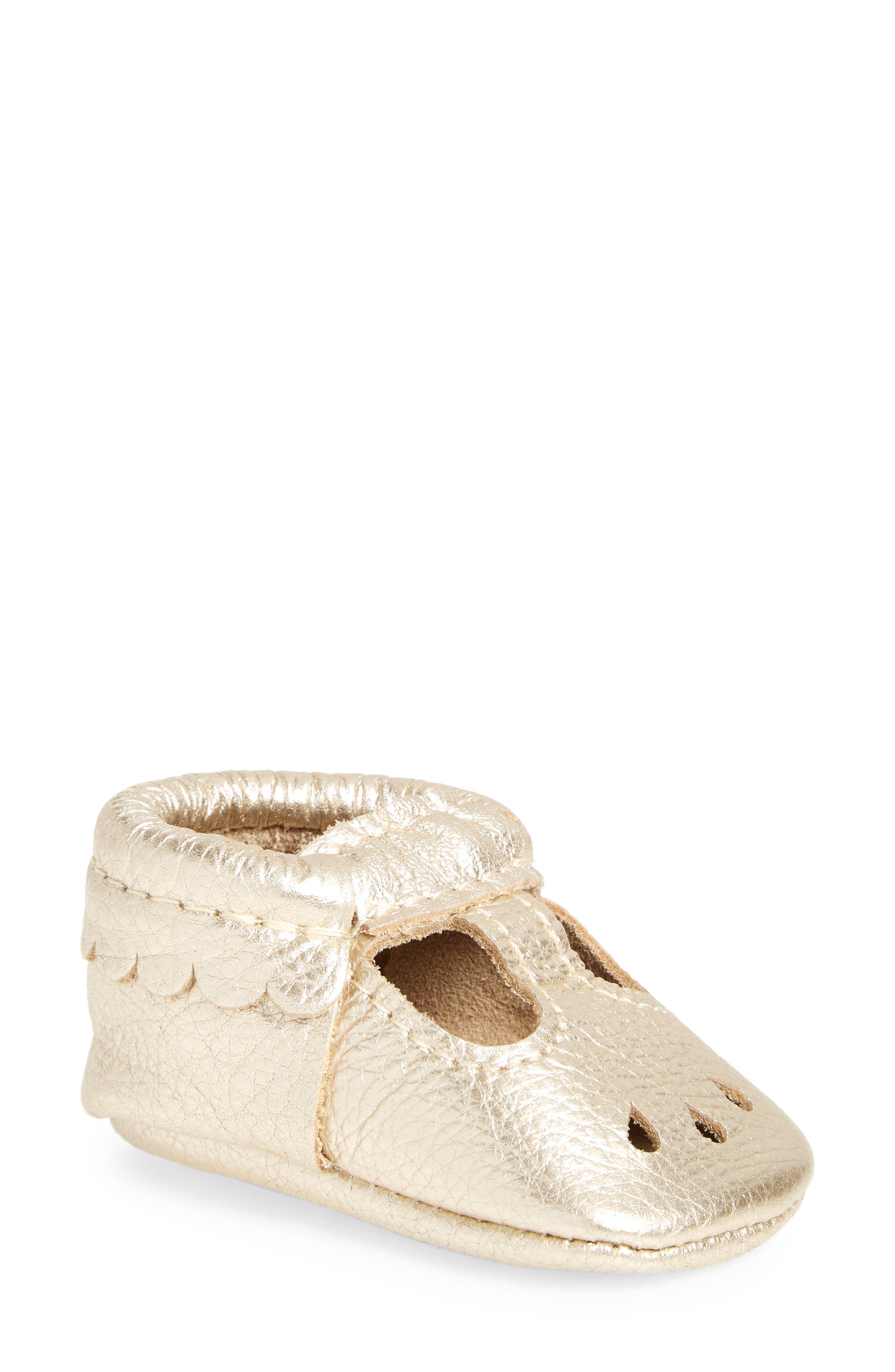 Platinum Mary Jane Moccasin, Main, color, PLATINUM