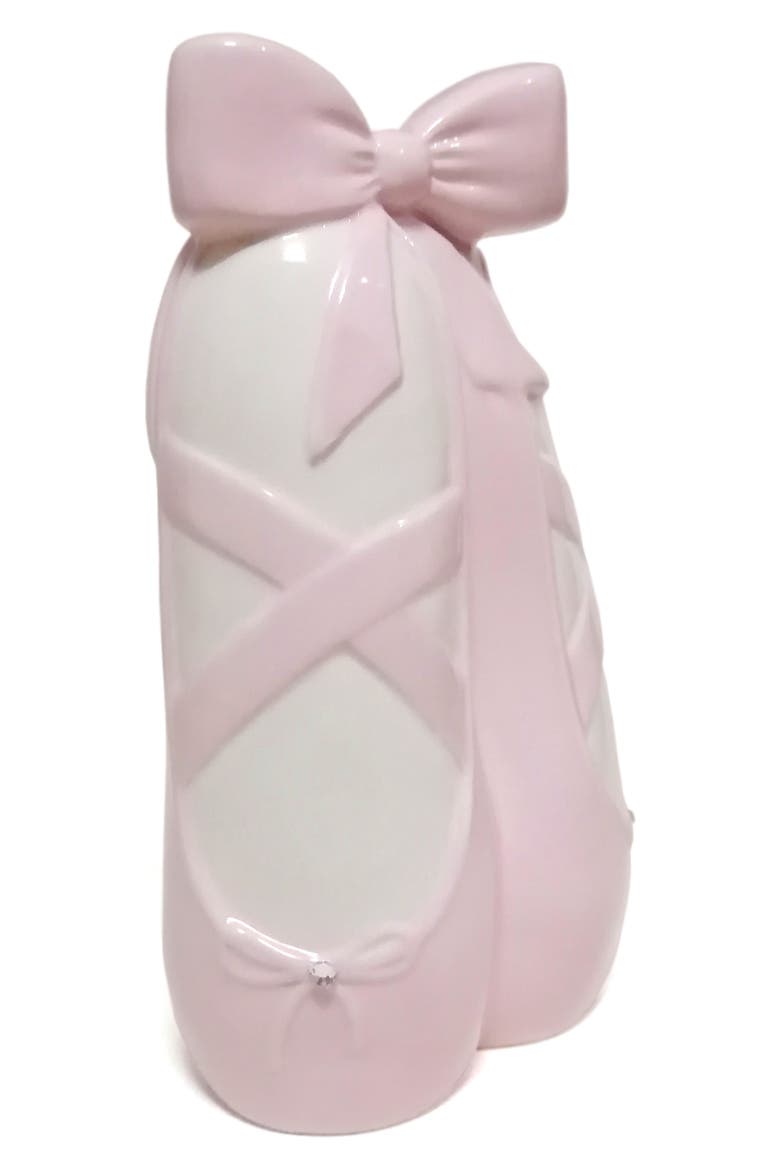 Ballerina Slippers Ceramic Bank, Alternate, color, LIGHT PINK
