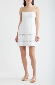 Lilly Pulitzer® Haliey Tonal Embroidered Rickrack Inset Cotton Sundress