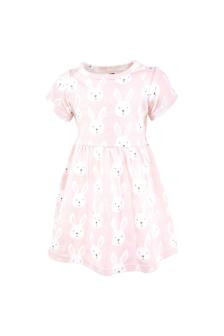 Two Pack Dress Set, Alternate, color, Easter Bunny Pink