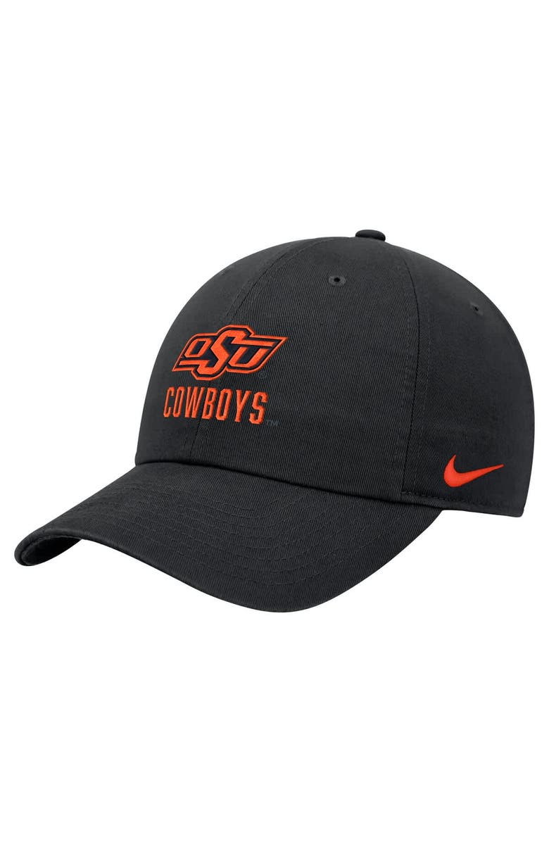 Nike Men's Nike Black Oklahoma State Cowboys Club Adjustable Hat, Main, color, Black