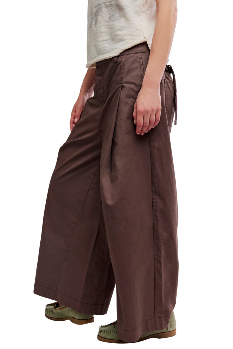 Silverlake Wide Leg Chino Pants, Alternate, color, CHOCOLATIER