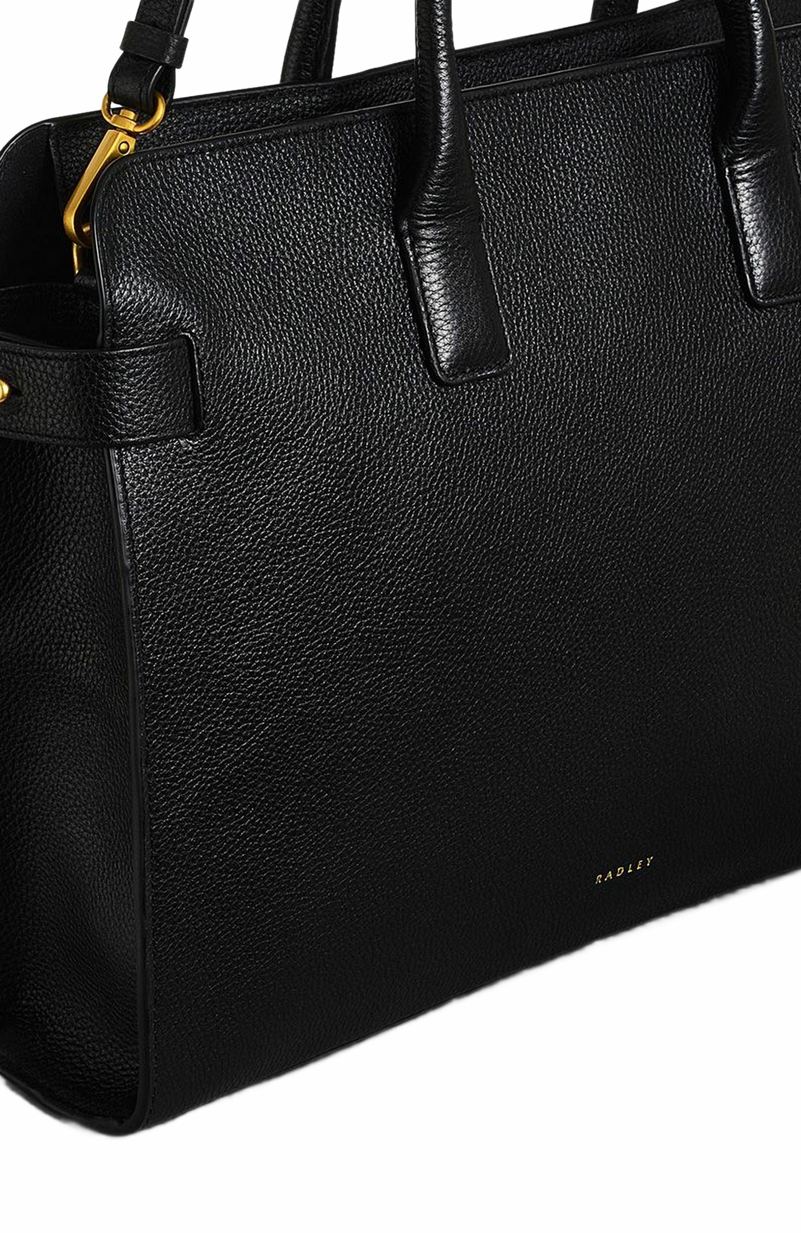 Radley The Rathbone Large Laptop Satchel Bag, Alternate, color, Black