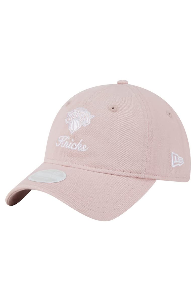 New Era Women's New Era Pink New York Knicks Gameday Preppy 9TWENTY Adjustable Hat, Main, color,