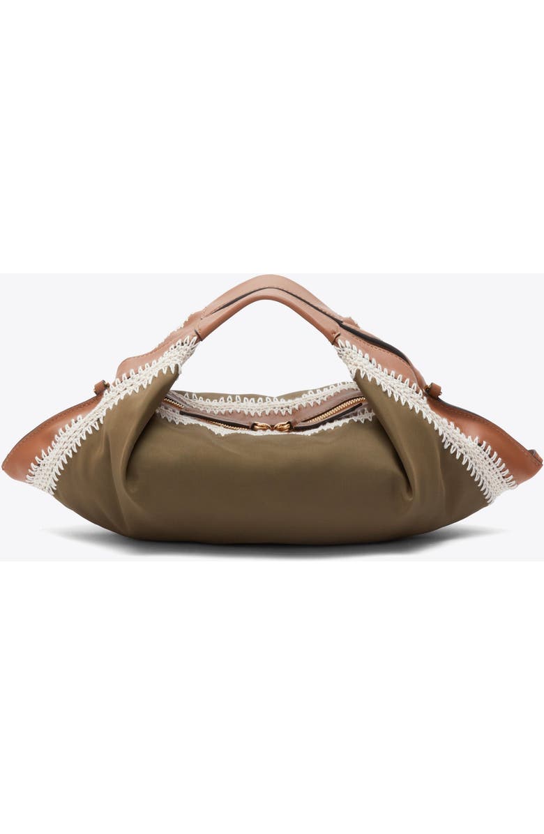3.1 Phillip Lim Luna Contrast Stitch Nylon Mini Bag, Alternate, color, Mushroom