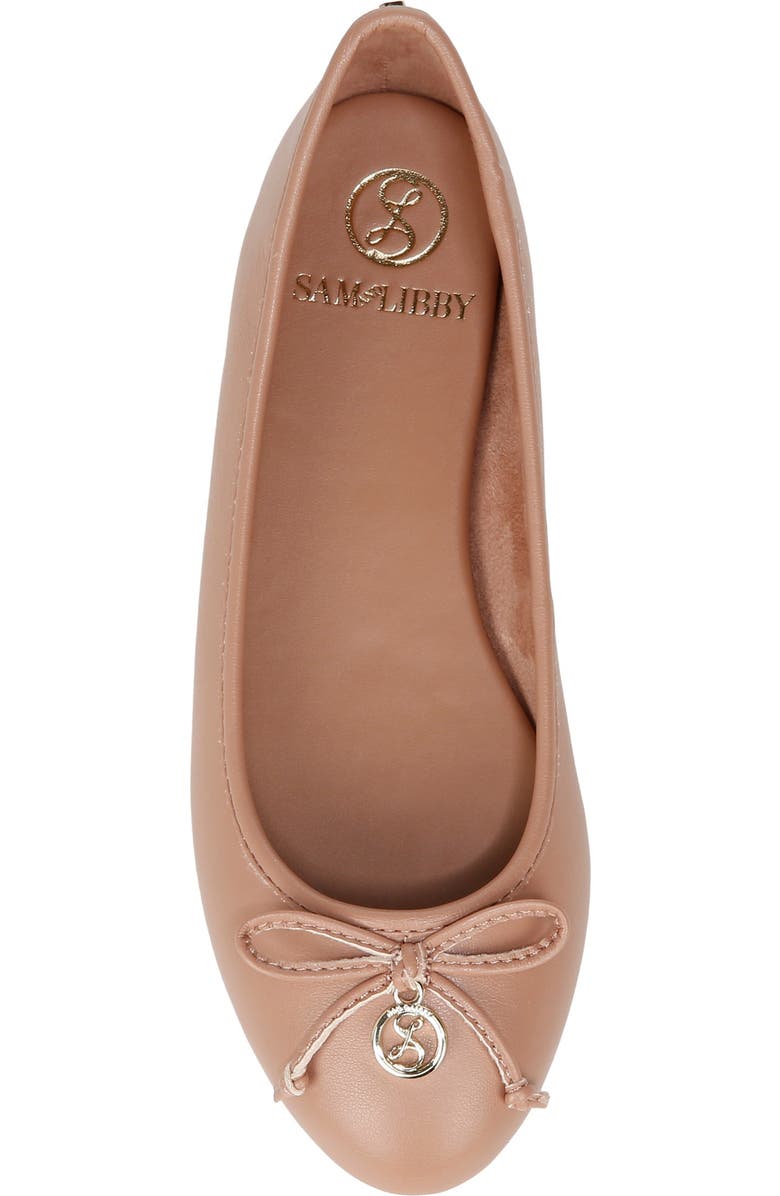 SAM & LIBBY Callan Bow Ballet Flat, Alternate, color, Frnchmac