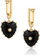 THATCH Isabel Amazonite Heart Drop Earrings