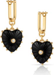 THATCH Isabel Amazonite Heart Drop Earrings