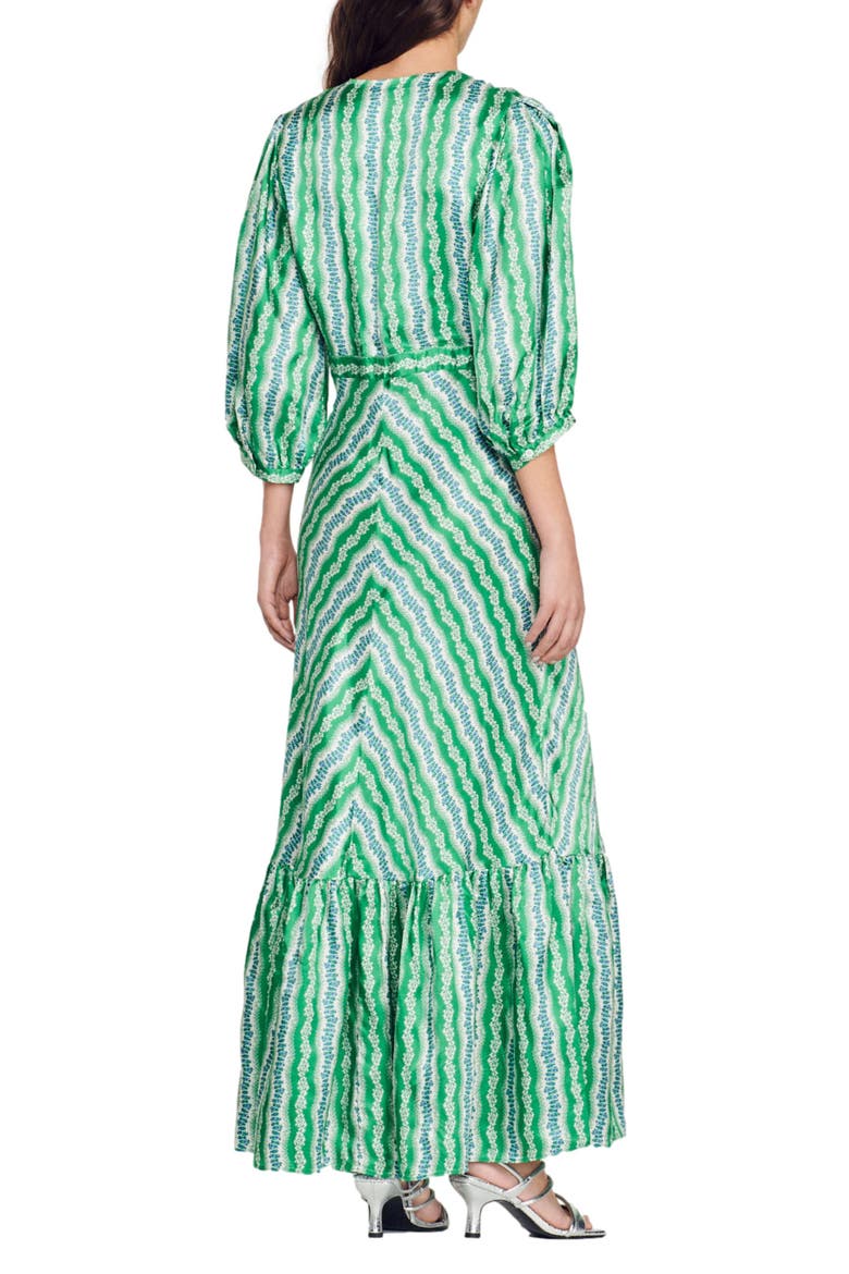 Agnetta Maxi Dress, Alternate, color, VERT / MARINE
