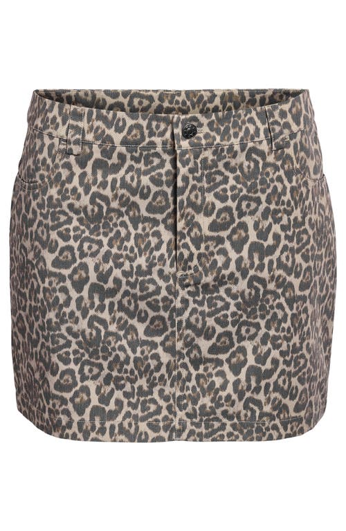 NOISY MAY NOISY MAY JILL LEOPARD PRINT MINISKIRT 