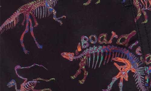 Boardies Kids' Dino Bones Swim Trunks In Black