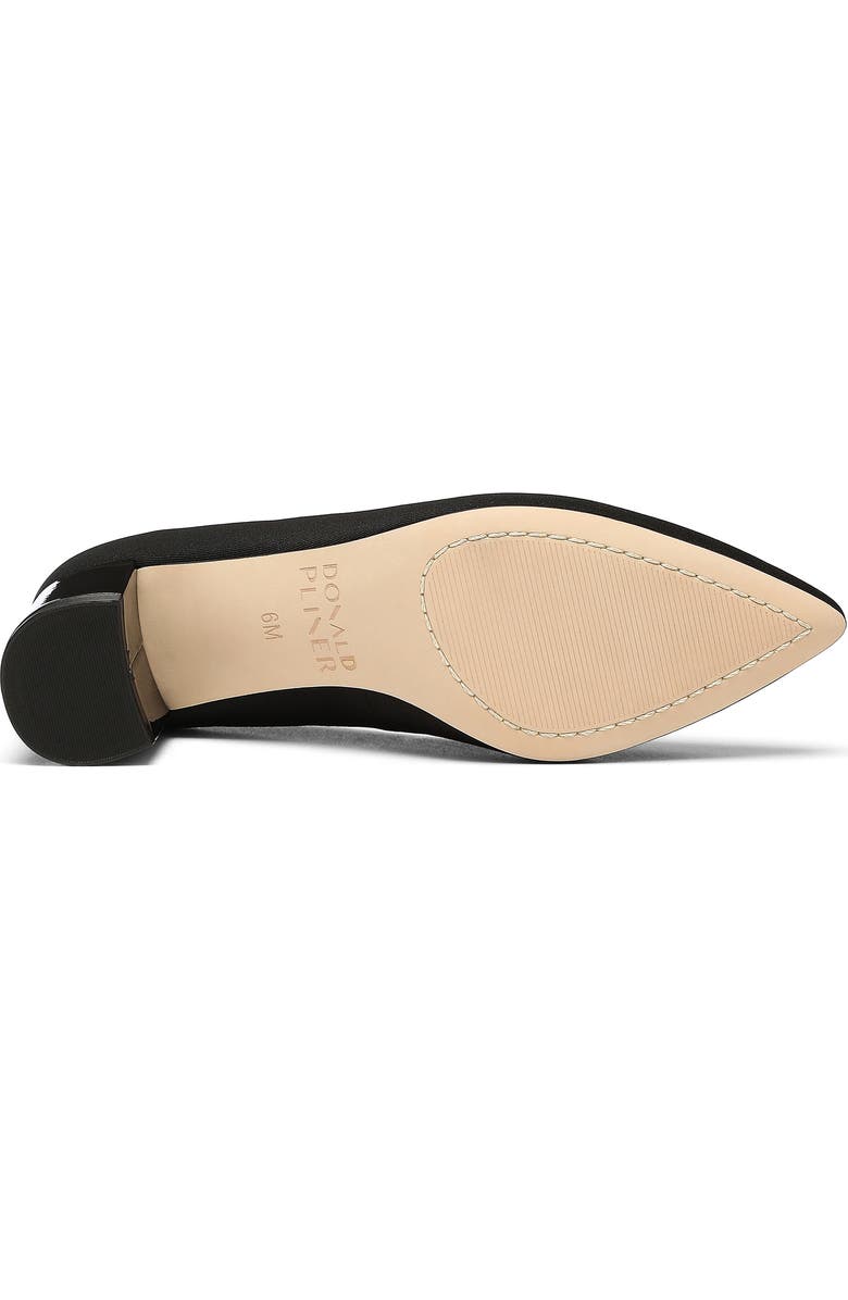 Donald Pliner Stephanid Pointed Toe Block Heel Pump, Alternate, color, Black