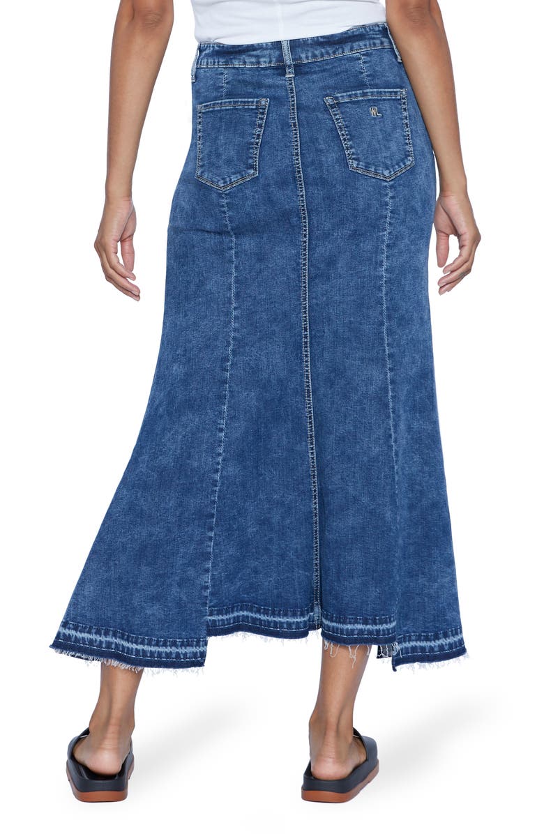 Wash Lab Denim Hi Low Trumpet Skirt, Alternate, color, 