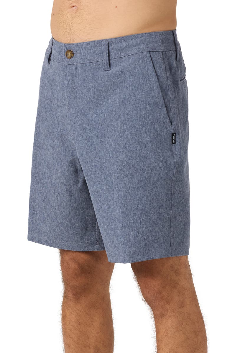 O
Neill Reserve Water Repellent Shorts, Alternate, color, Heather Navy