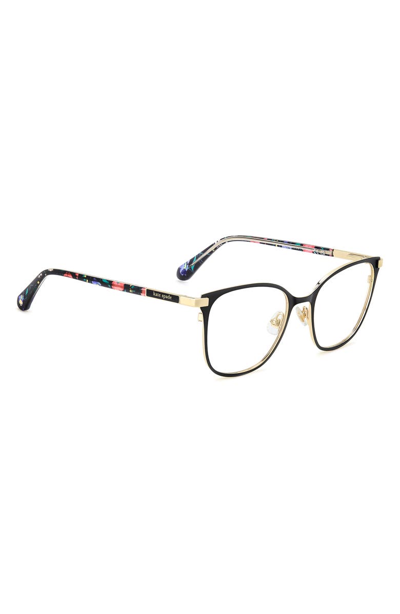 Kate Spade New York terriann 51mm square optical glasses, Alternate, color, 