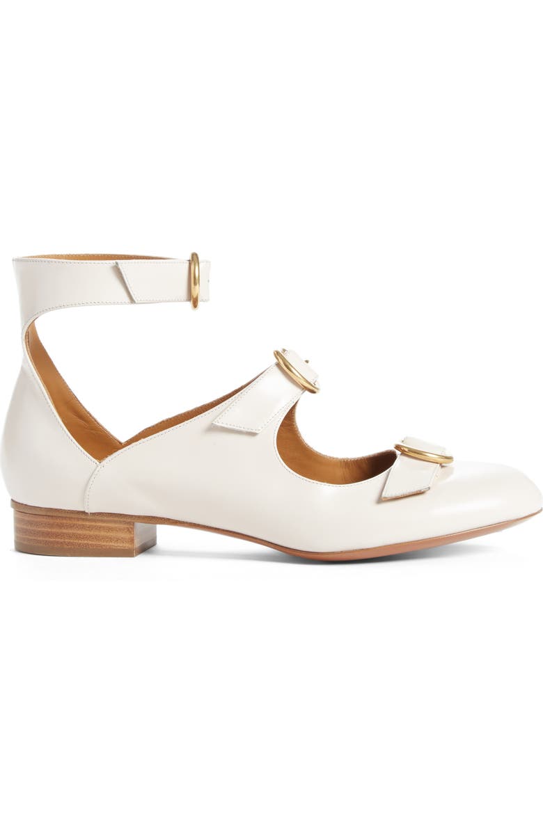 Chloé Buckle Ballerina Flat, Alternate, color,