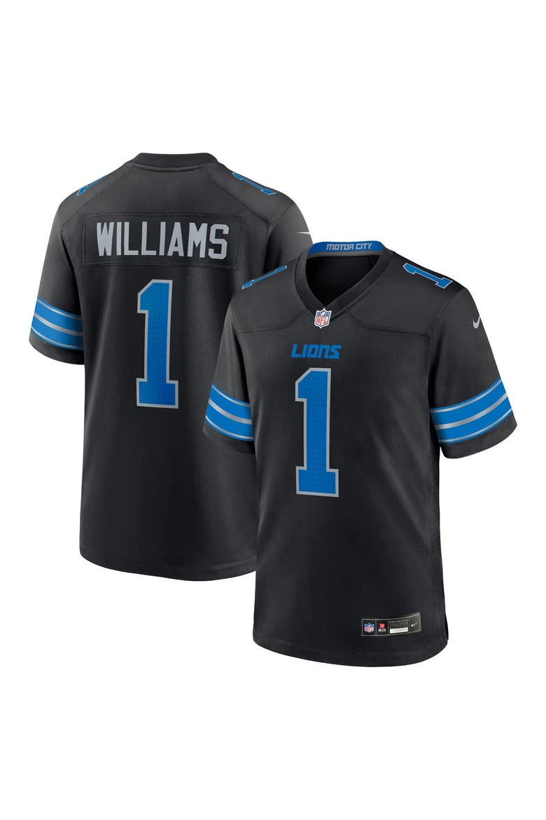 Men's Nike Jameson Williams Black Detroit Lions 2nd Alternate Game Player Jersey, Alternate, color, Black
