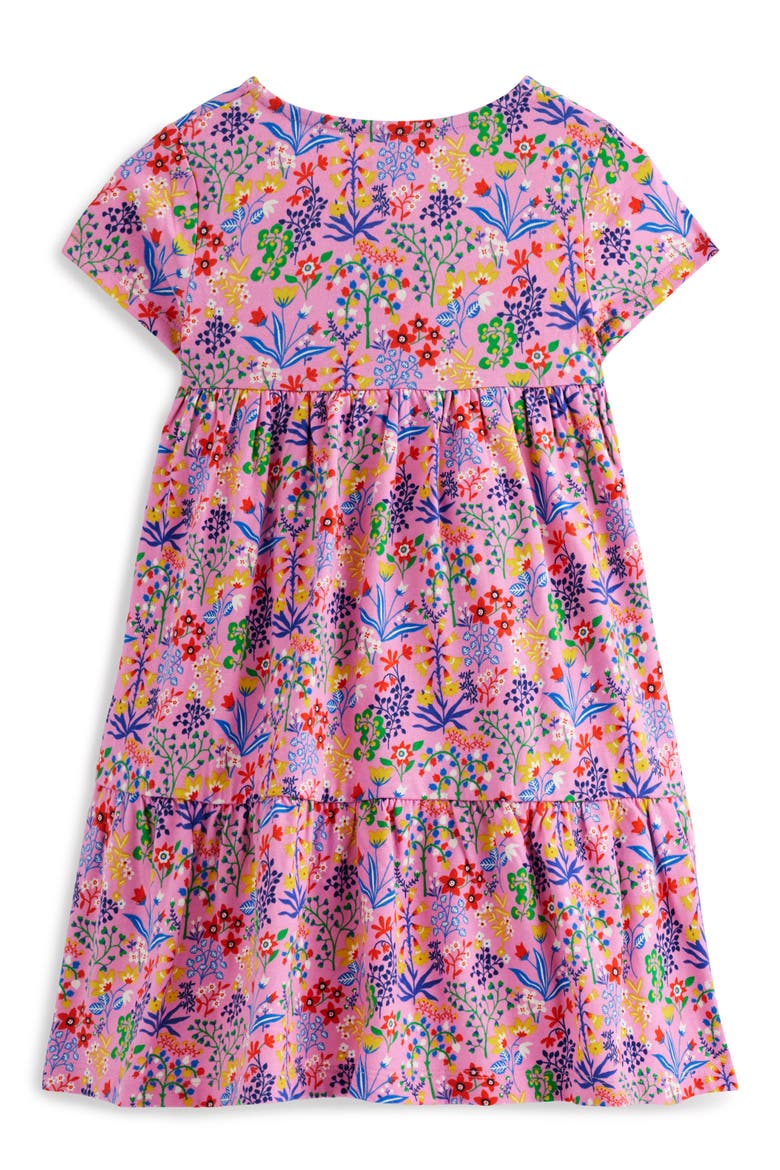 Kids' Ariel Print Twirly Cotton Jersey Dress, Alternate, color, MEADOWSWEET PINK GARDEN FLORAL