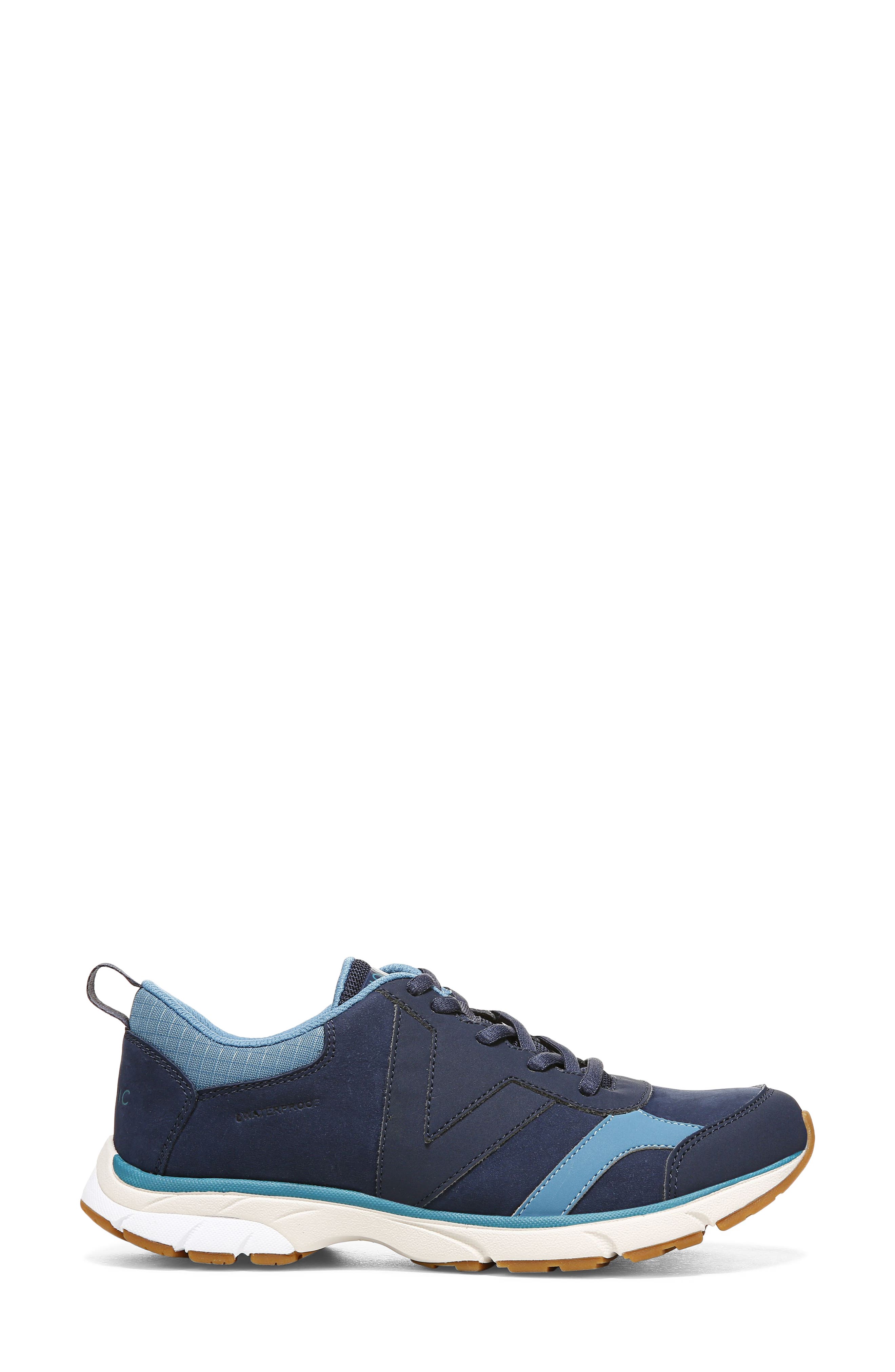 Zanny Waterproof Sneaker, Alternate, color, NAVY