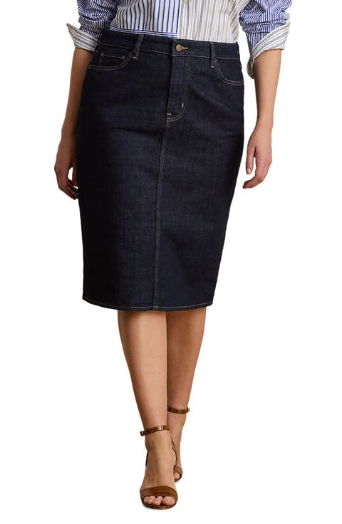 Denim Pencil Skirt