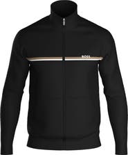 BOSS Authentic Chest Stripe Cotton Track Jacket