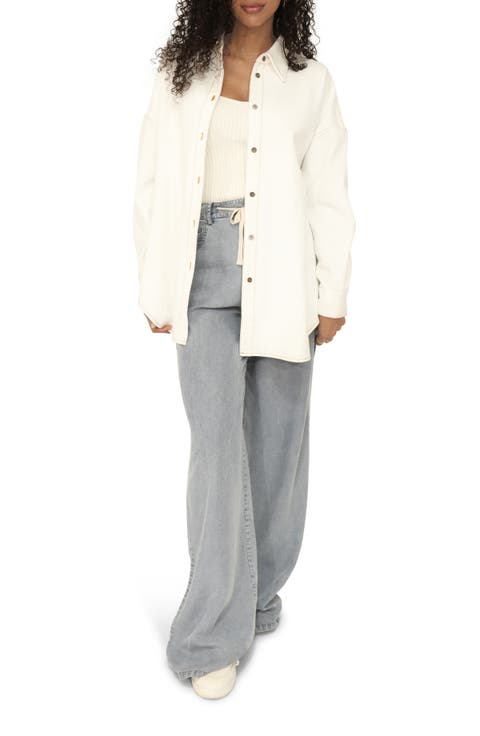 Into Him Oversized Denim Shirt