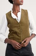 Seasalt Cornwall Pinpoint Organic Cotton Corduroy Vest