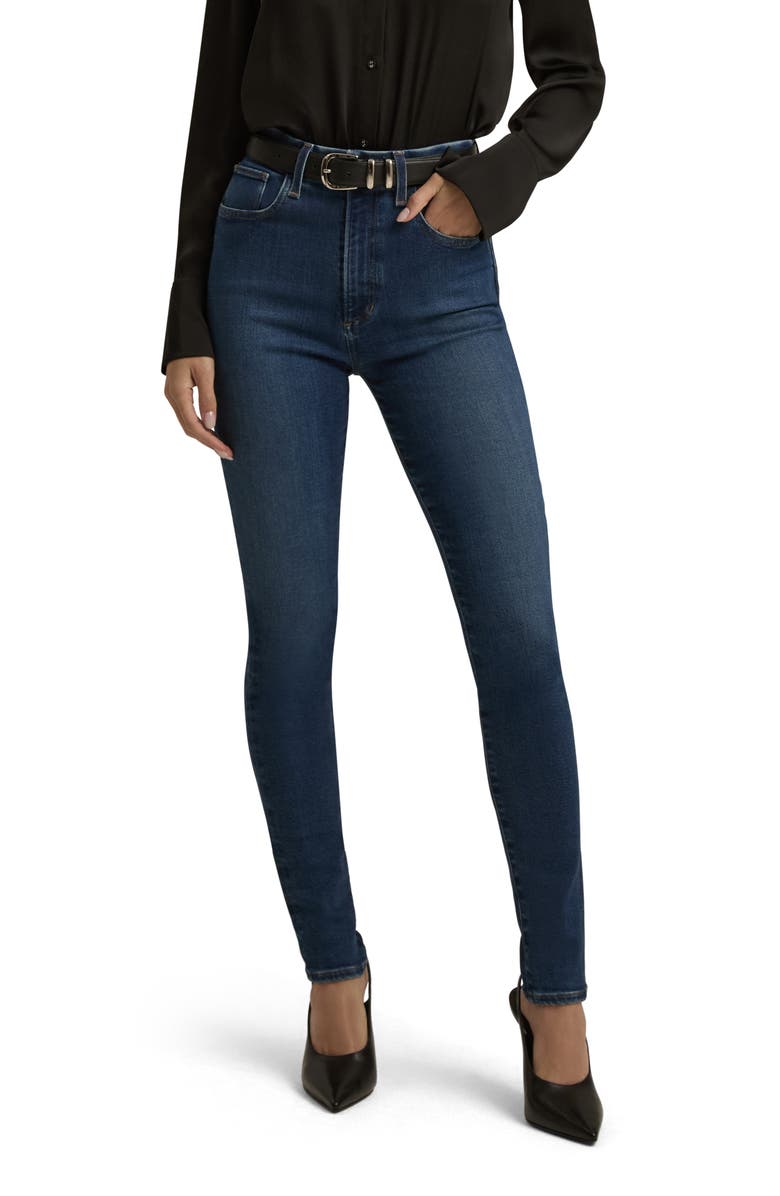 Favorite Daughter The Sara Super High Waist Skinny Jeans, Main, color, Charlotte