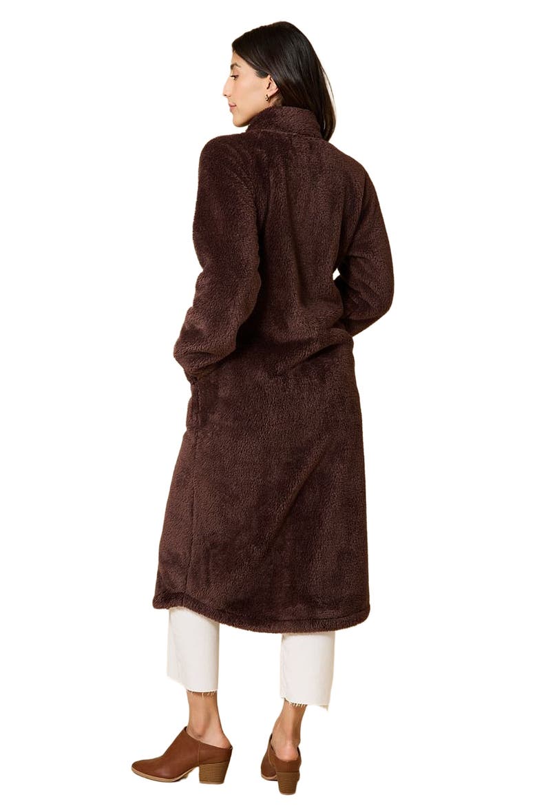 DreamPlush Zip Robe, Alternate, color, Espresso