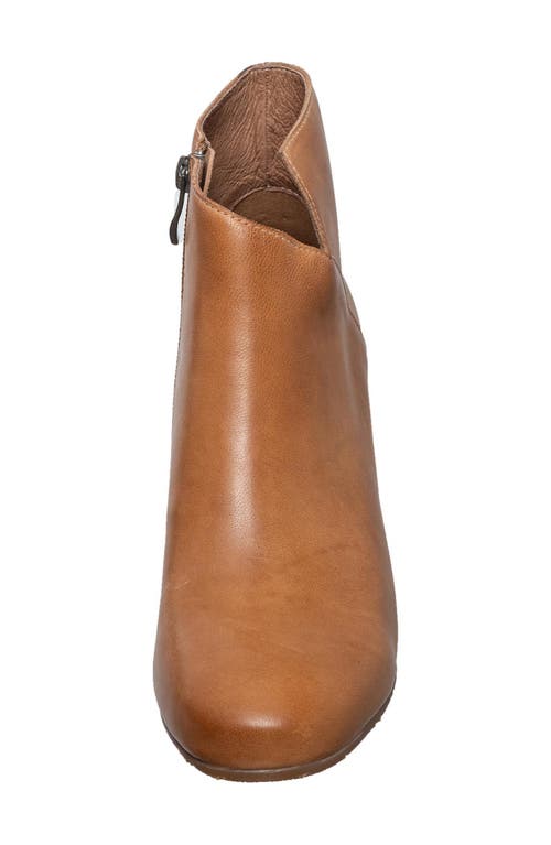 Antelope Perrin Sculptural Heel Bootie In Brown