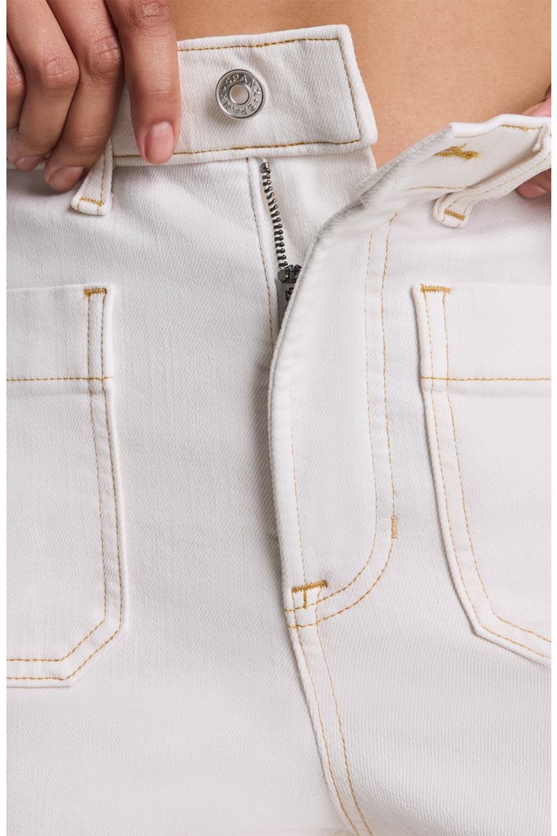 SPANXshape™ Authentic 360 Patch Pocket Crop Wide Leg Jeans, Alternate, color, ALABASTER