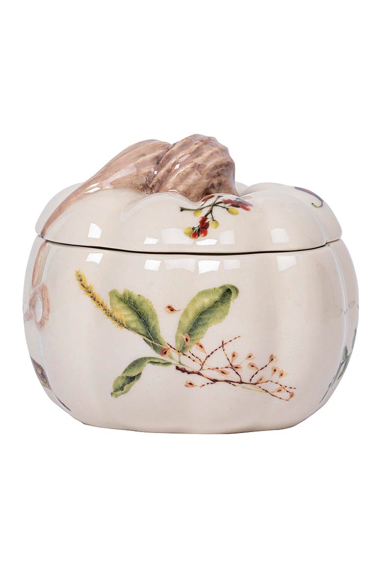 Forest Walk Lidded Pumpkin Soup Bowl, Main, color, CAFE AU LAIT