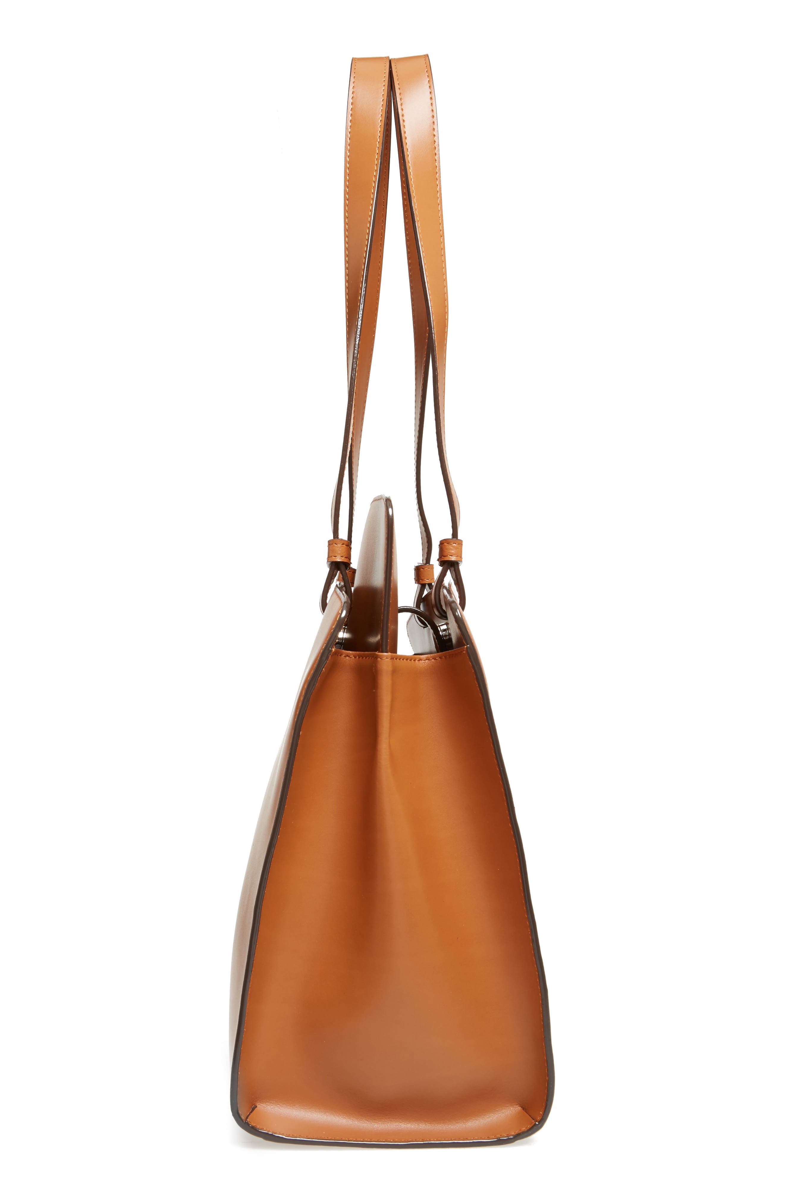 Audrey Under Lock & Key - Jana RFID Leather Tote, Alternate, color, TOFFEE
