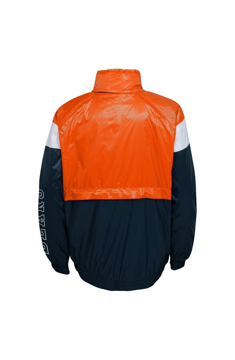 Outerstuff Youth Orange/Navy Chicago Bears Goal Line Stance Full-Zip Hoodie Windbreaker, Alternate, color, 