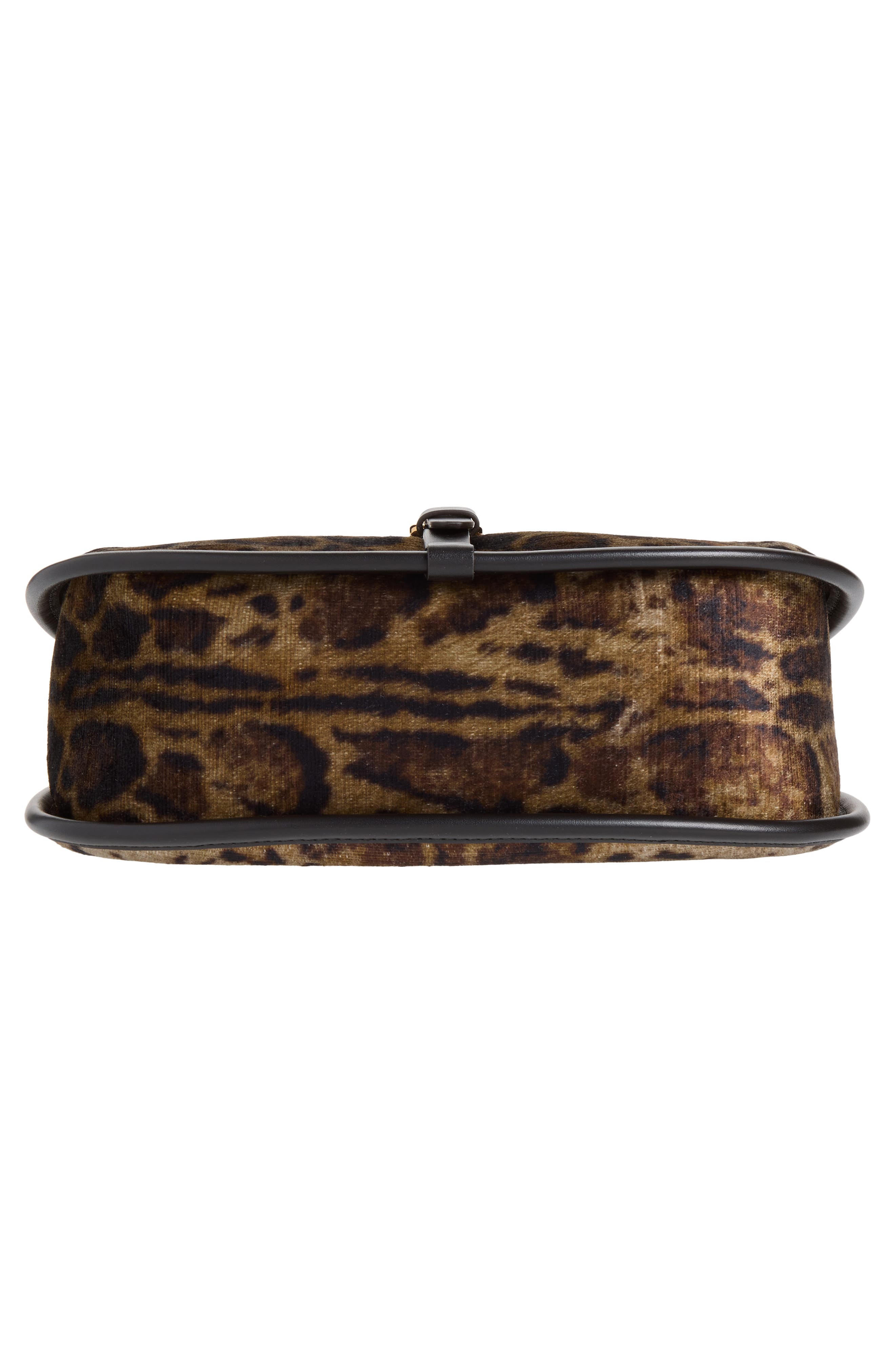 Animal Print Velvet Shoulder Bag, Alternate, color, PRINT ON BEIGE BASE