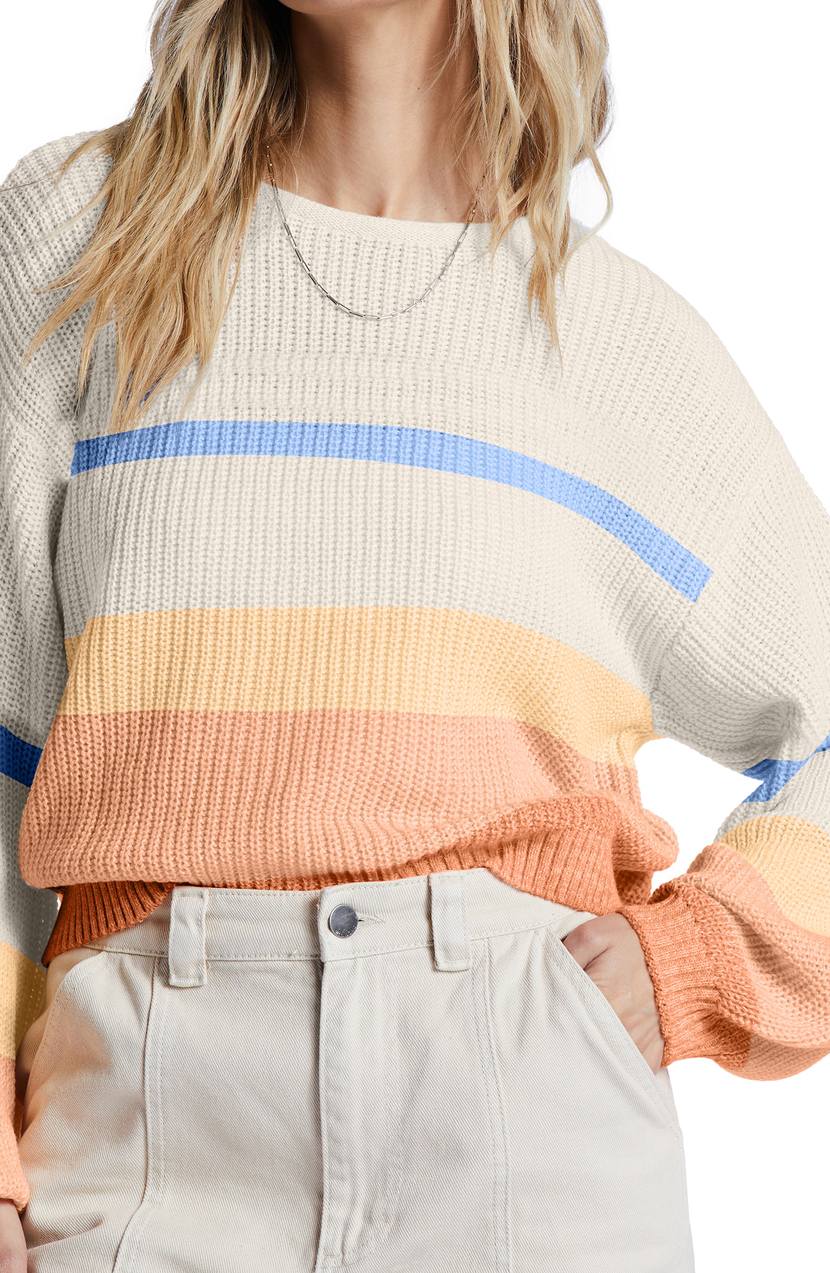 Billabong Changing Tides Stripe Sweater (Women) | Nordstromrack