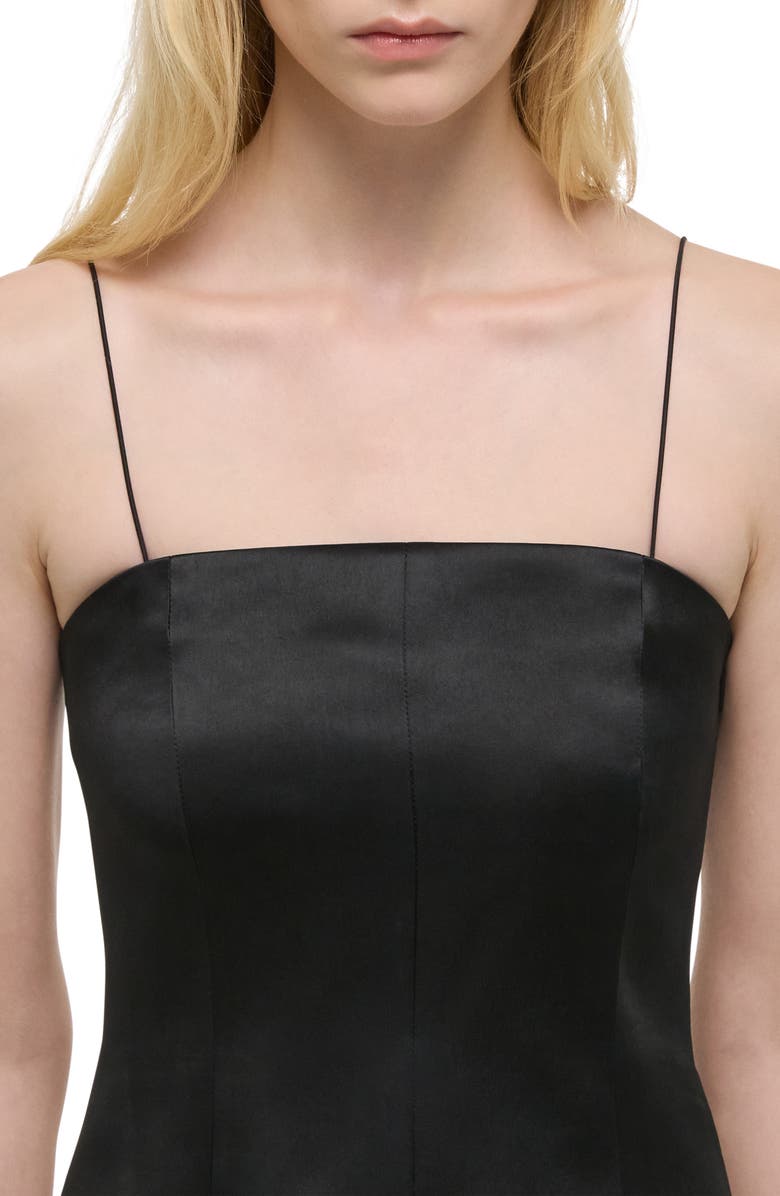 Helmut Lang Satin Camisole, Alternate, color, Black
