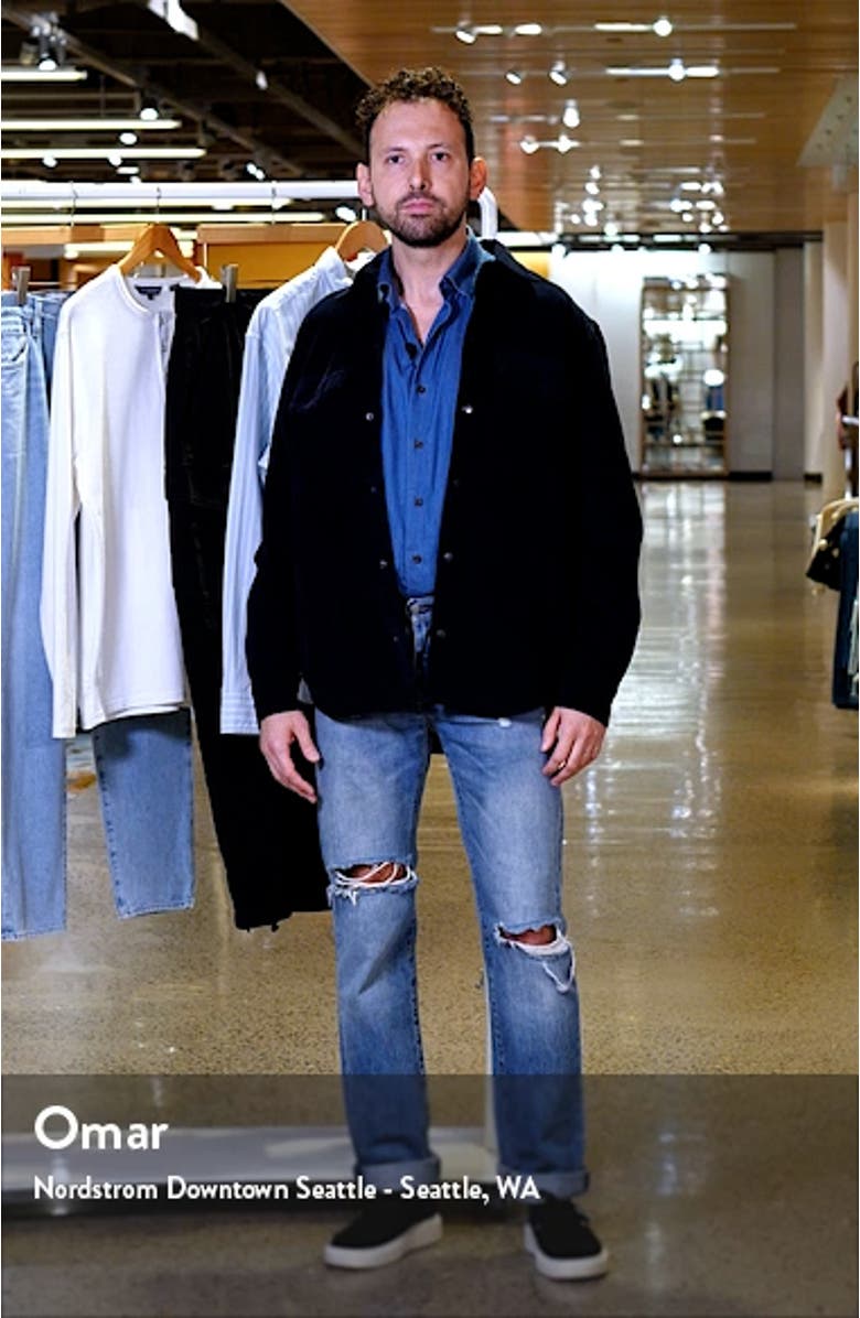 Hudson Perry Corduroy Snap-Up Overshirt, sales video thumbnail