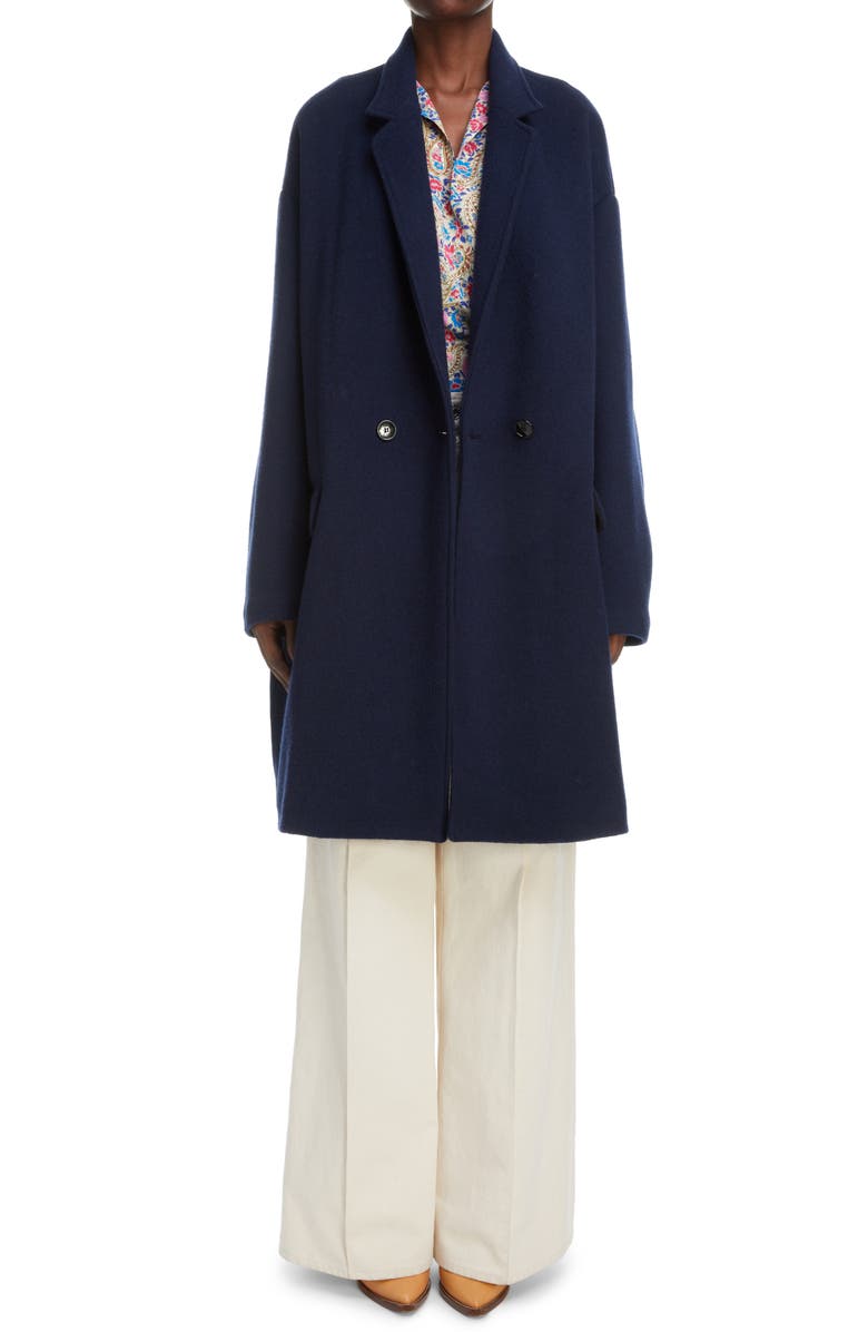 Isabel Marant Zarga Floral Stretch Silk Blouse, Alternate, color,