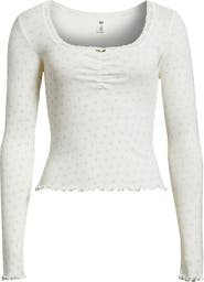 BP. Pointelle Long Sleeve T-Shirt