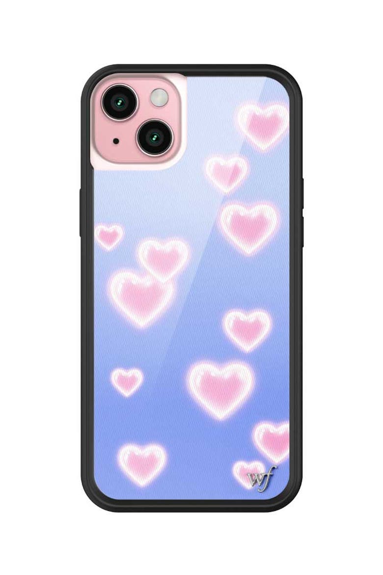 Dreamy Hearts iPhone Case, Alternate, color, Blue