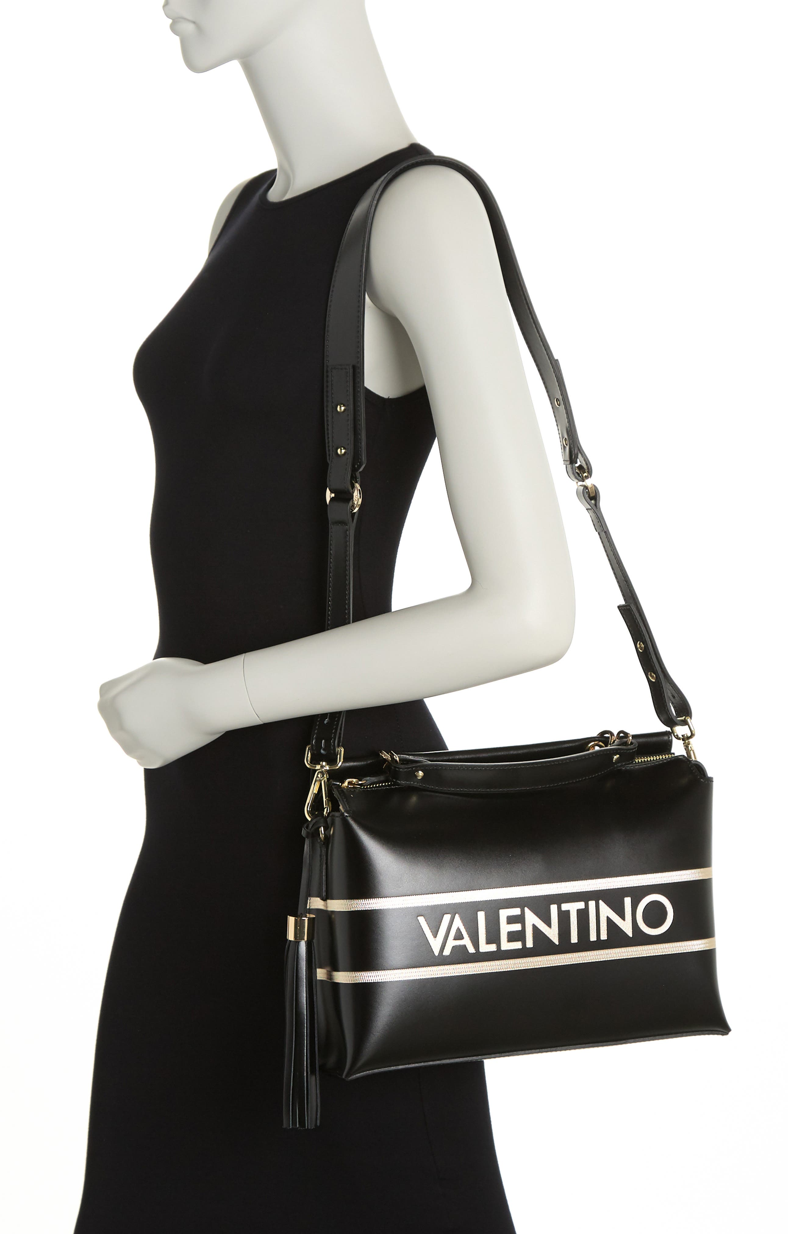 VALENTINO BY MARIO VALENTINO Bridget Lavoro Gold Handbag, Alternate, color, 