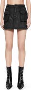 Rebecca Minkoff Jodie Coated Denim Cargo Miniskirt