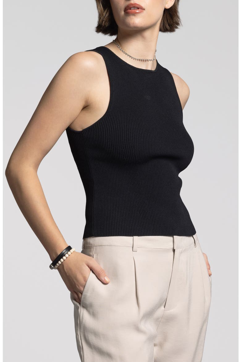 Mina Rib Tank, Alternate, color, BLACK
